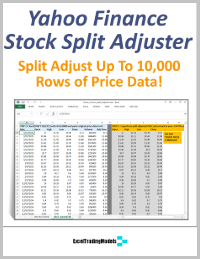 FREE Yahoo Finance Stock Split Adjuster